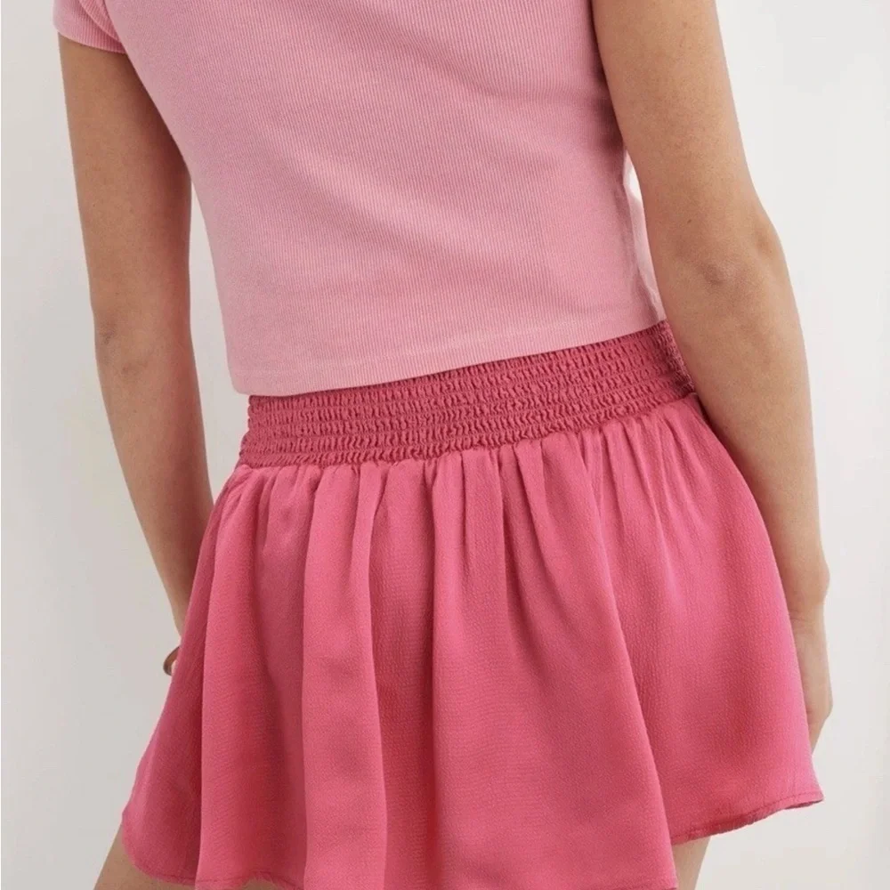 Aerie Vibrant Pink Mini Skirt